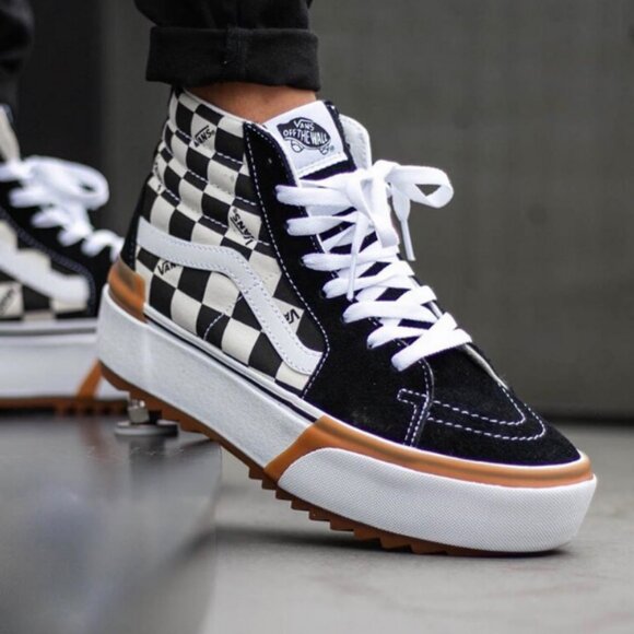 Vans Checkerboard Sk8-Hi Stacked. Brand New. Womens Size: 6 and 8.5. - Picture 7 of 8